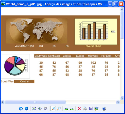 Fichier converti tel qu'il se présente dans le visualiseur par défaut.