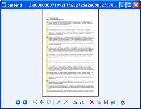 Fichier converti tel qu'il se présente dans Windows Picture ou Fax Viewer.