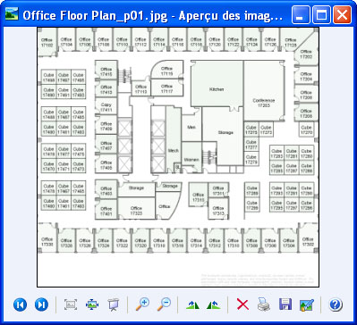 Fichier converti tel qu'il se présente dans le visualiseur par défaut.